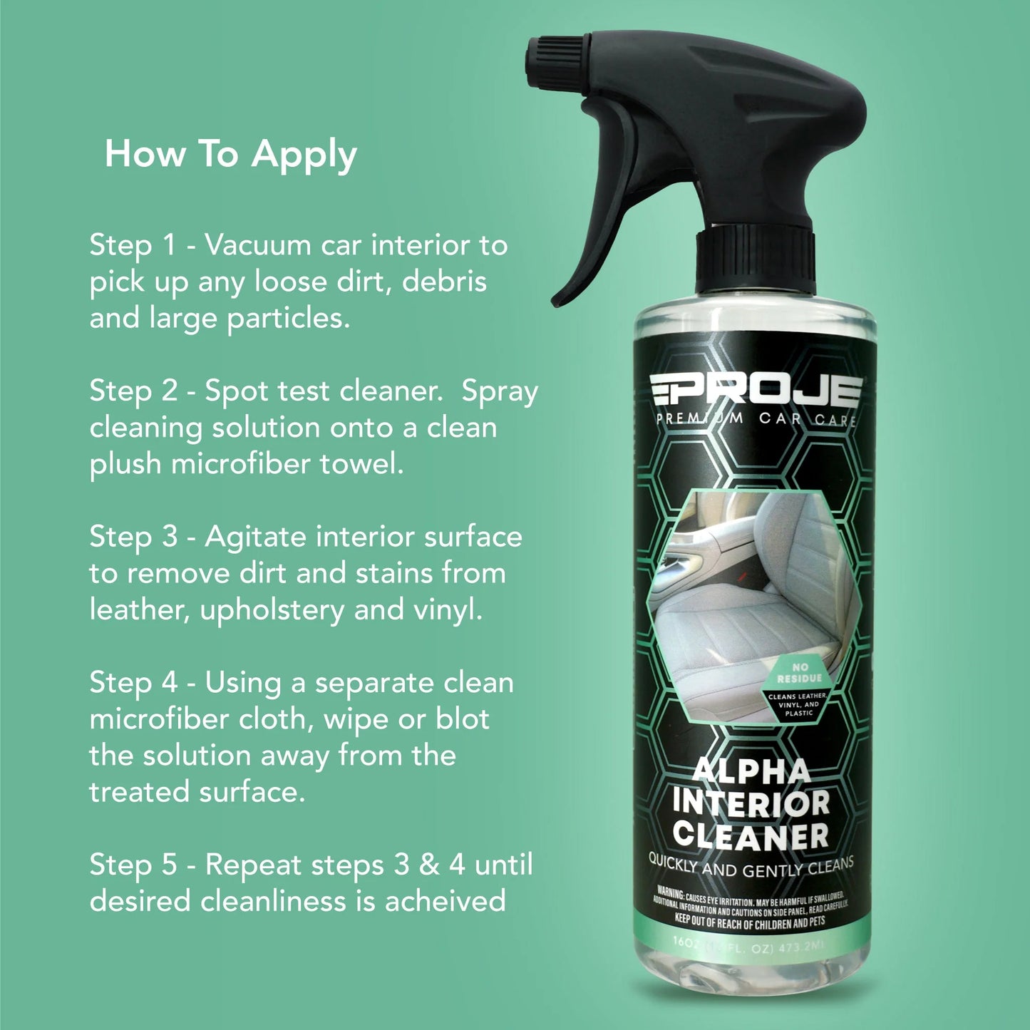 Proje Products - Alpha Interior Cleaner